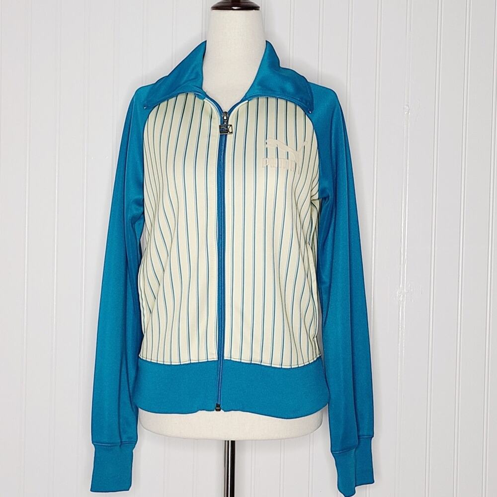 Puma vertical stripe retro jacket sz s